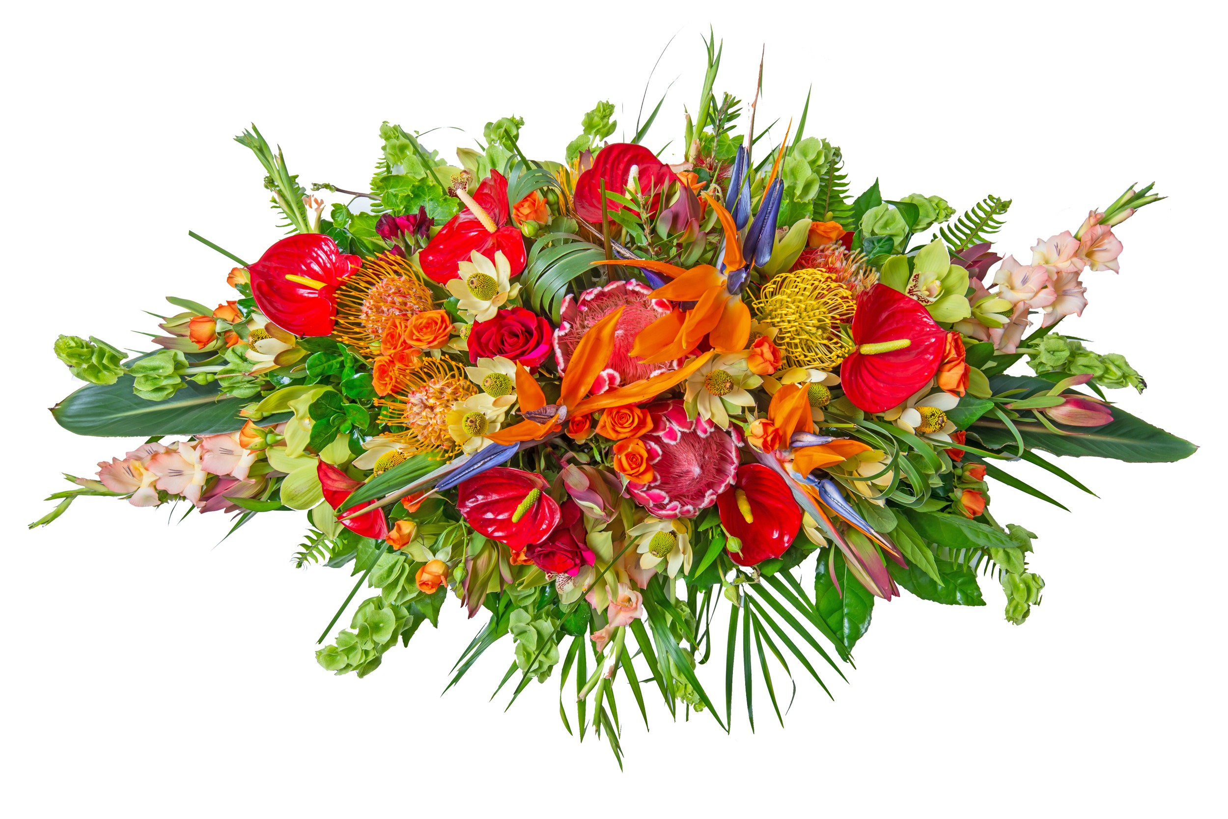 Tropical Casket Spray De Luxe